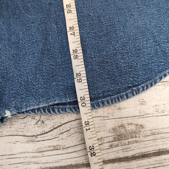 Disney Store Denim Button-Up Shirt Blue Cotton Vintage Embroidered – Men’s L - Picture 8 of 10